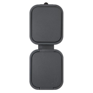 РОЗЕТКА ДВОЙНАЯ ГЕРМЕТИЧНАЯ РОЗЕТКА НА ПОВЕРХНОСТИ