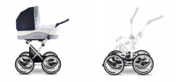 Ретро коляска на больших колесах 3в1 Julia Baroness Lonex