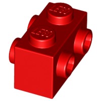 Lego 52107 klocek wypustki 1x2 czerwony 1 szt U
