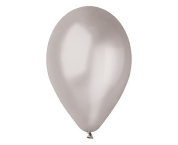 Balony opakowanie 100 sztuk metaliczny srebrny Godan