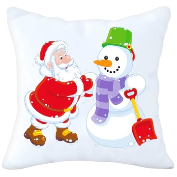 POSZEWKA DEKORACYJNA 40x40 ŚWIĄTECZNA MIKOŁAJ