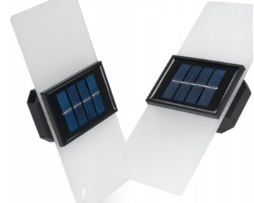 SOLARNY KINKIET ŚCIENNY 20 CM ZEWNĘTRZNA WODOODPORNA Z CZUJNIKIEM ZMIERZCHU