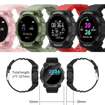 SMARTBAND FD68 ZEGAREK SMARTWATCH DAMSKI MĘSKI DLA DZIECI BAND OPASKA SPORT