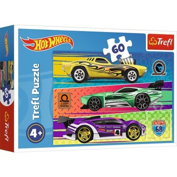 Trefl Puzzle Hot Wheels Wyścig 60 elementów