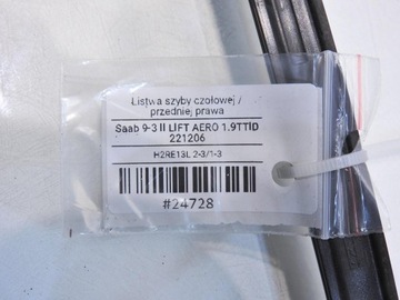 LISTWA SZYBY CZOŁOWEJ PRAWA SAAB 9-3 II LIFT