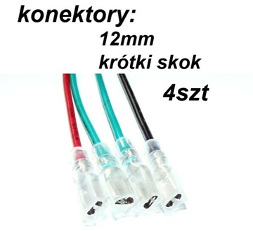 Konektory przyłączeniowe KRÓTKI SKOK / 12mm 4szt