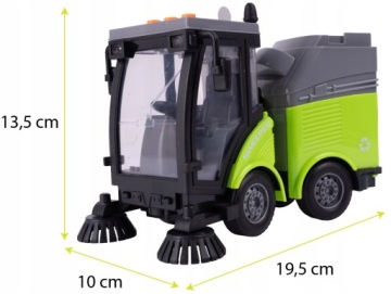 Игрушечная машинка Мусоровоз-контейнер со звуковым светодиодом 1:16 привод