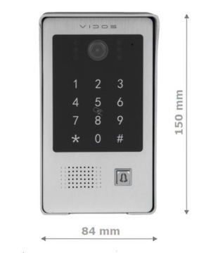 Видеодомофон Vidos X Wi-Fi M10W-X S20DA Считыватель-шифратор ПРИМЕНЕНИЕ + DIN