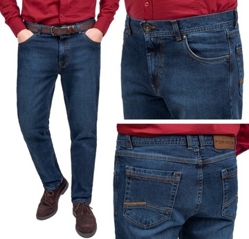 Jeans męskie spodnie klasyczne granatowe PL - 108 cm L:30