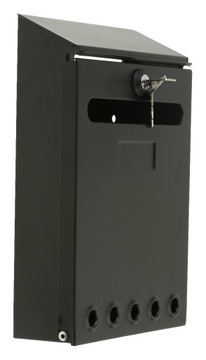 SKRZYNKA NA LISTY POCZTOWA CZARNA SMART 25x18x5,7