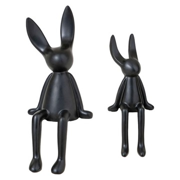 2 sztuki ceramiczne siedzące dekoracje figurki półka ozdoba abstrakcyjne zwierzę różowy
