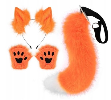 5 sztuk ogon Cosplay Furry łapy