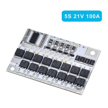 BMS 5S 4S 3S 100A Balanser Li-ion 18650