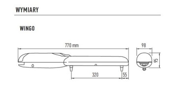 Хороший одинарный привод Wingo 2024 24 В WG2024