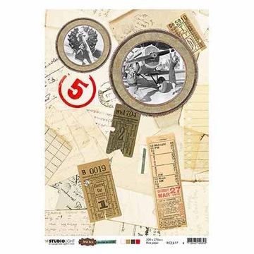 PAPIER RYŻOWY A4 - StudioLight - bilet samolot