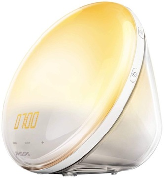 BUDZIK PHILIPS WAKE-UP LIGHT ŚWIETLNY LAMPA SYMULACJA WSCHODU SŁOŃCA HF3531