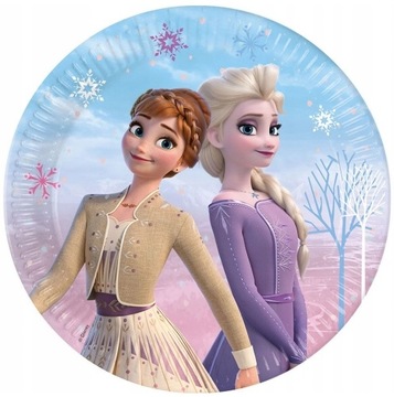 Talerzyki Kraina Lodu Frozen 8 sztuk urodziny FRO-003