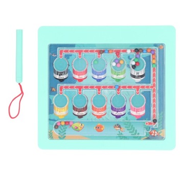 Tablica labiryntu magnetycznego Sortowanie kolorów Interaktywny 96