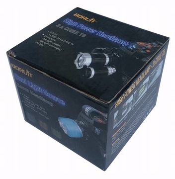 MOCNA LATARKA CZOŁOWA 3x CREE LED T6 CZOŁÓWKA AKU