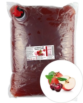 SOK JABŁKO WIŚNIA TŁOCZONY 100% NFC 5L DLA DZIECI