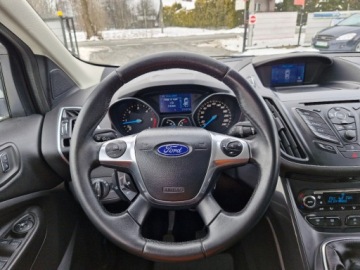 Ford Kuga II SUV 2.0 Duratorq TDCi 163KM 2013 Ford Kuga Sliczna biala Titanium 2.0 TDCI 163KM Naped 4x4 200tys km orygin, zdjęcie 23