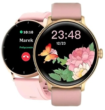 ZEGAREK SMARTWATCH SPORTOWY ROZMOWY DAMSKI POLSKIE MENU ZŁOTY