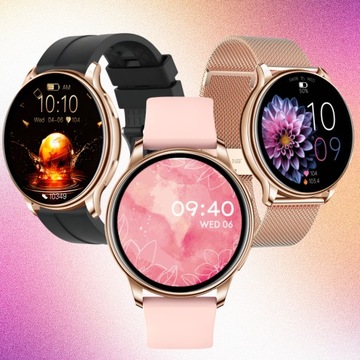 SMARTWATCH ZEGAREK DAMSKI MENU POLSKIE FUNKCJA DZWONIENIA SMART WATCH PULS