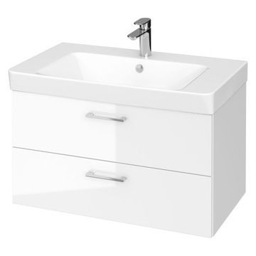 SZAFKA Z UMYWALKĄ 80 CM BIAŁA CERSANIT LARA