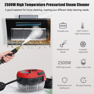 Kavolet 2500 W Портативный паропылесос для чистки кафеля и т. д. N141