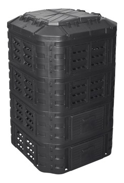Kompostownik 1 - komorowy Patrol group 1260 l czarny