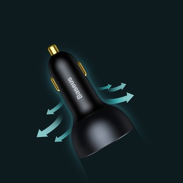 АВТОМОБИЛЬНОЕ ЗАРЯДНОЕ УСТРОЙСТВО BASEUS USB/2x USB-C FAST QC PD 160 Вт ДЛЯ ПРИкуривателя
