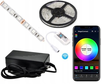 ZESTAW 6m TASMA LED RGB 5050 sterownik WIFI