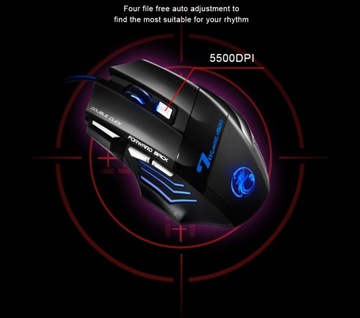 ИГРОВАЯ МЫШЬ DPI ДЛЯ ПРОВОДНЫХ ГЕЙМЕРОВ