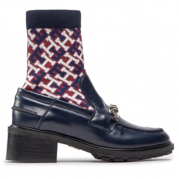 TOMMY HILFIGER ORYGNALNE BOTKI SKÓRA 39