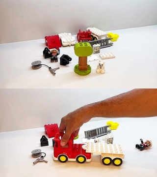 LEGO DUPLO 10969 ПОЖАРНАЯ МАШИНА СО ЗВУКОМ КОШКИ НОВЫЙ 24Ч