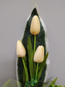 Komplet na grób, stroik 80 cm + bukiet na cmentarz