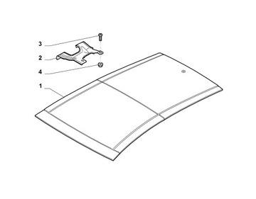 DRŽÁK STŘEŠNÍHO OKNA LANCIA DELTA 08-11 51809014