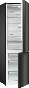 Холодильник Gorenje NRK620EABXL4 AdaptTech NoFrost Черный 200см 331л 60см Crips