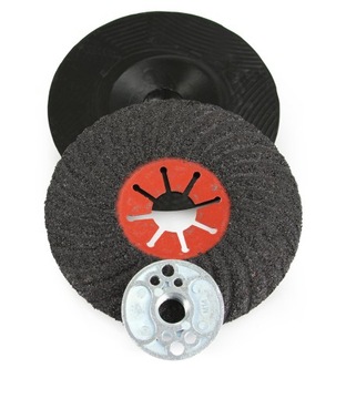 Фибровый диск. Крепление для фибровых дисков диаметром 125 мм. Эффективное и стабильное.