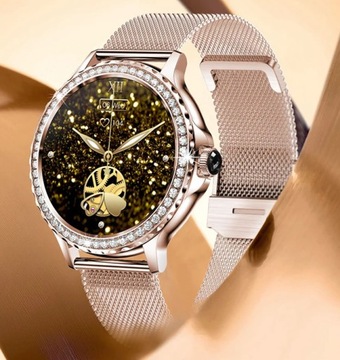 SMARTWATCH ELEGANT ЖЕНСКИЕ ЧАСЫ ПОЛЬСКОЕ МЕНЮ 2 ремешка