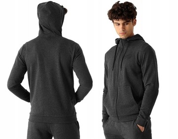 BLUZA MĘSKA 4F DRESOWA SPORTOWA Z KAPTUREM r.XXL