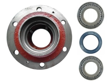 PIASTA KOŁA PRZYCZEPY D-47, ROZRZUTNIK + ŁOŻYSKA + USZCZELNIACZ KPL.