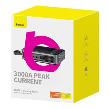 СЕЙФ, СОВМЕСТИМЫЙ С АВТОМОБИЛЬНЫМ УСКОРИТЕЛЕМ BASEUS POWERBANK JUMP STARTER 3000A