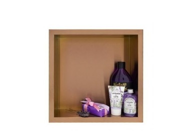 BALNEO PÓŁKA WNĘKOWA WALL BOX ONE 30x30x7 miedź