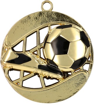 Medal złoty piłka nożna 7cm