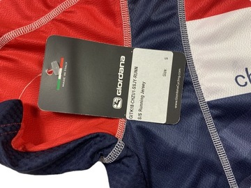 ФУТБОЛКА GIORDANA ИЗ ДЖЕРСИ ДЛЯ БЕГА, РАЗМЕР S
