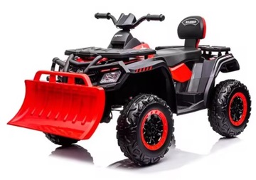 QUAD NA AKUMULATOR 4X4 24V7Ah BLUETOOTH 4 x 80W SKÓRA MIĘKKIE KOŁA EVA