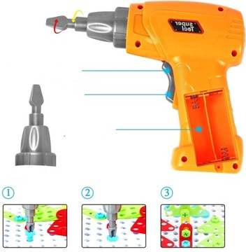 НАБОР СТРОИТЕЛЬНЫХ БЛОКОВ ОТВЕРТКИ ВИНТЫ 237 шт. ОТВЕРТОЧНЫЙ КЛЮЧ ДЛЯ ЧЕМОДАНА