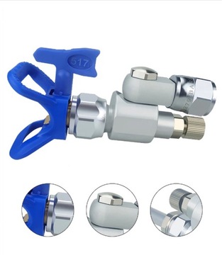 Крышка сопла RAC X + сопло 517 PAA для краскораспылителей Graco