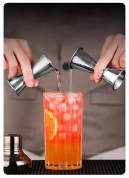 Двусторонний мерный стакан JIGGER для бармена 15/30мл